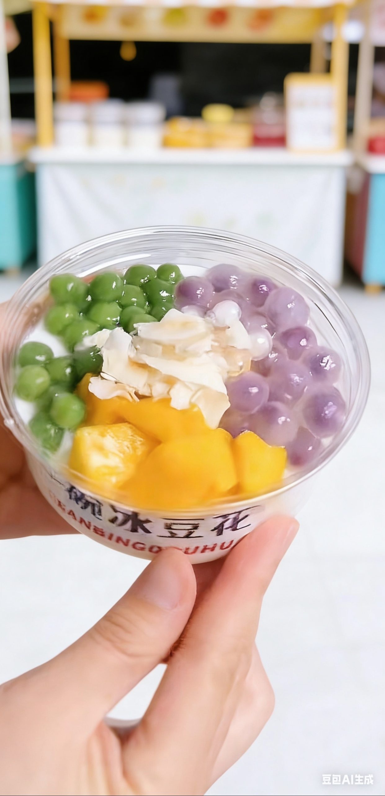 果冻撞奶成品展示
