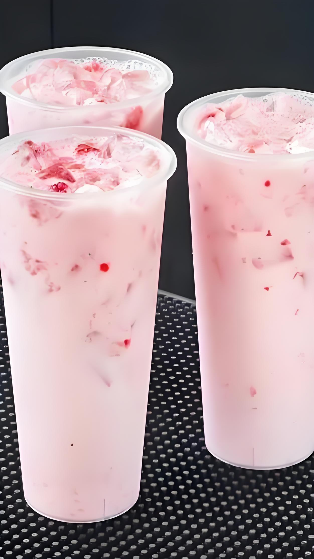 草莓白月光柠檬茶