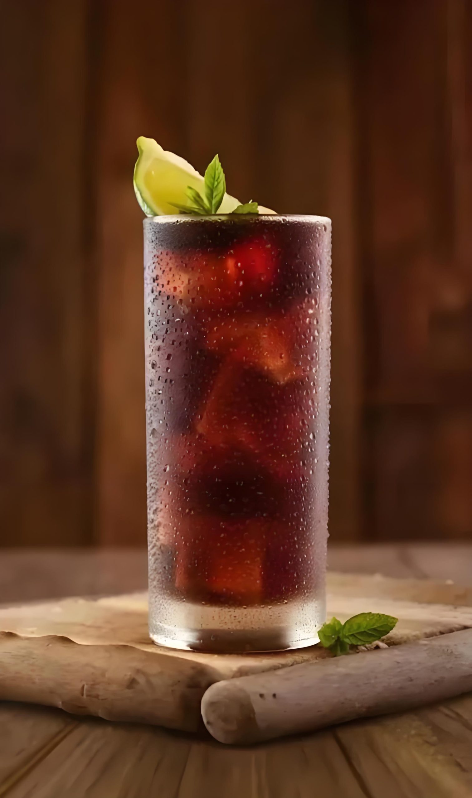 话梅山楂酸梅汤成品图